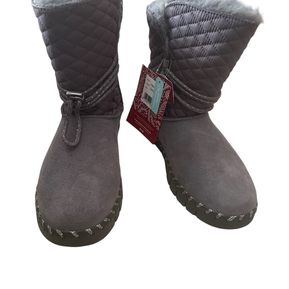 New women MUK LUKS dark gray size 7 boots - Picture 4 of 7